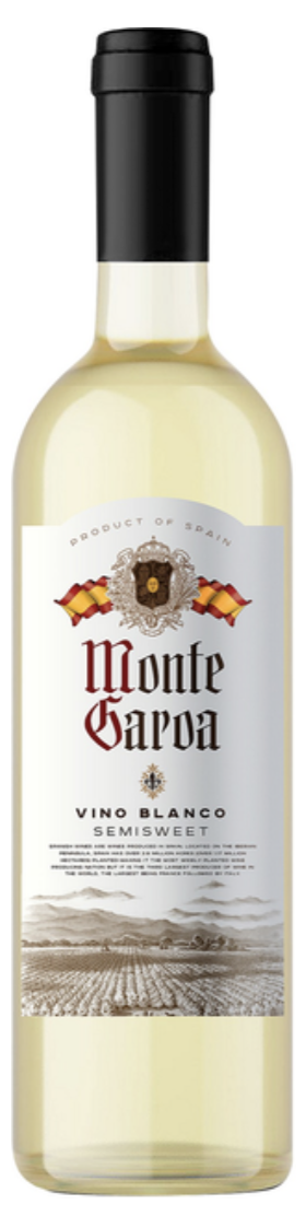 Вино Monte Garoa Blanco біл. напів/сол. 0,75л 10,5%
